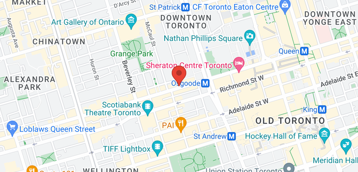 map of 198 QUEEN ST W